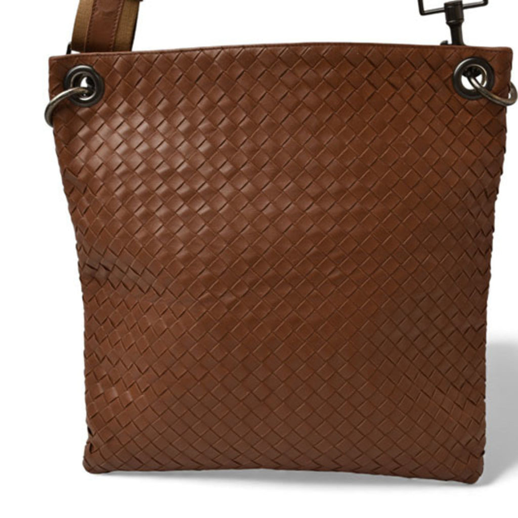 Bottega Veneta Intrecciato Brown Intrecciato Shoulder Bag