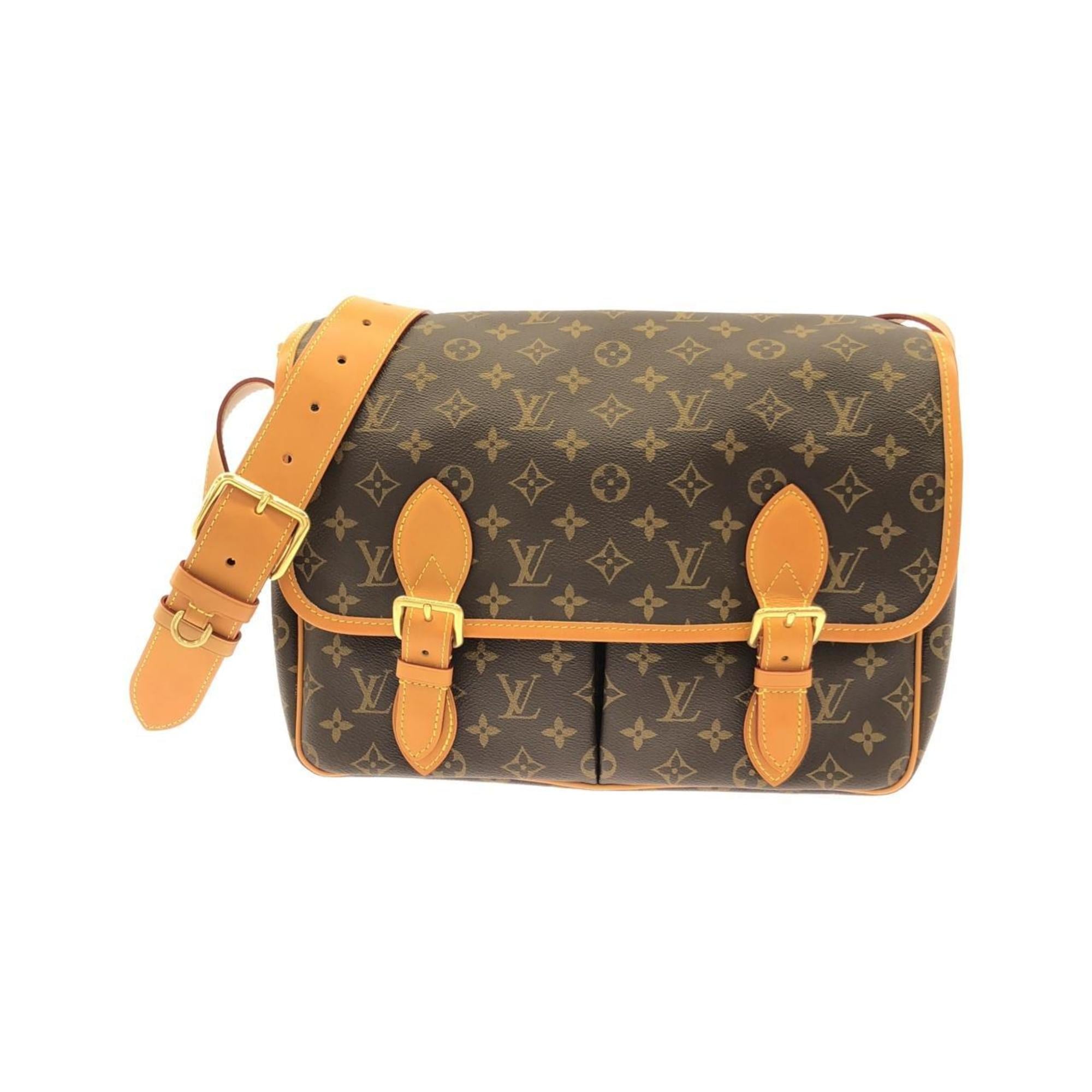 Louis Vuitton Brown Coated Canvas Shoulder Bag