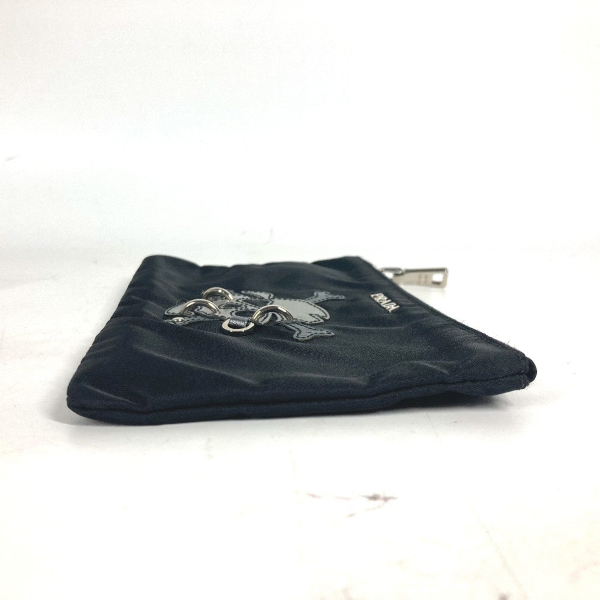 Prada Black Nylon Clutch Bag Pouch
