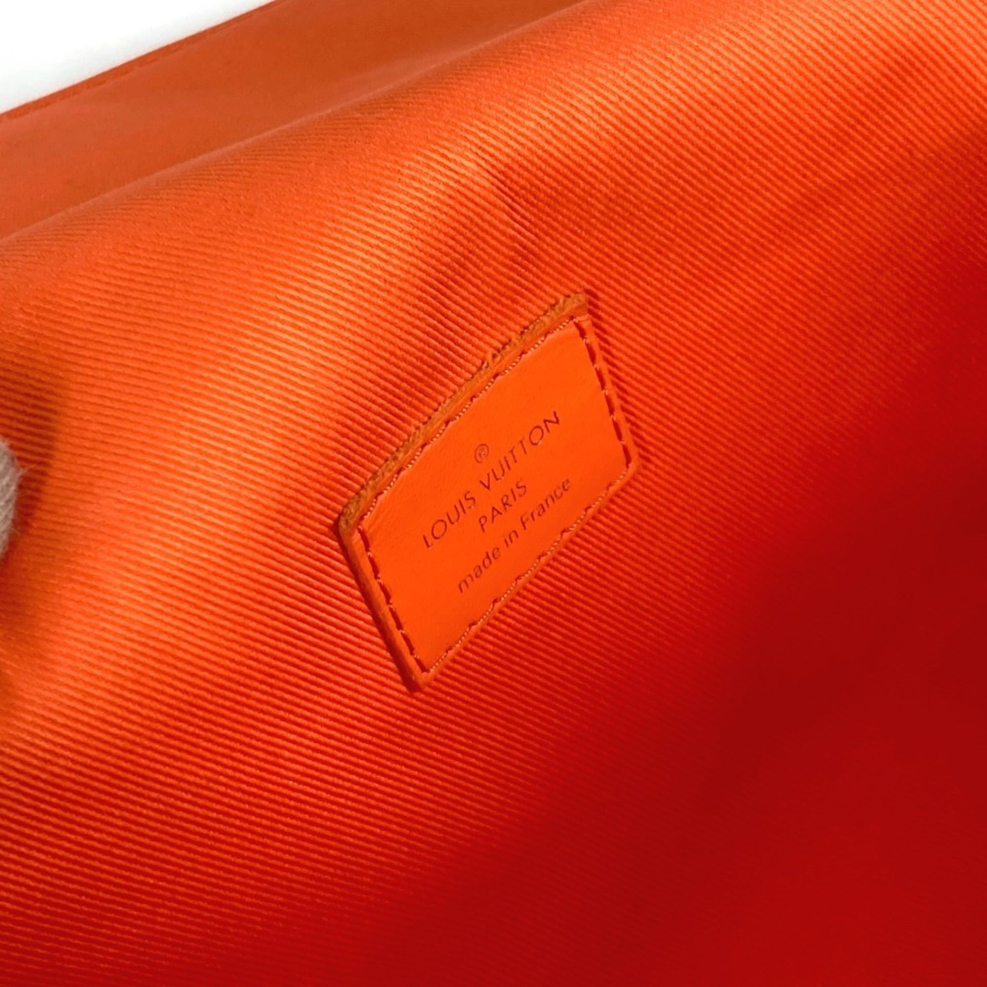 Louis Vuitton Orange Leather Pochette Shoulder Bag