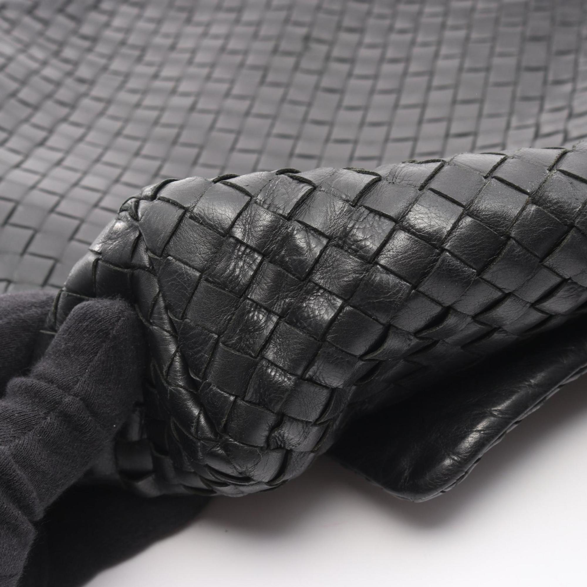 Bottega Veneta Black Leather Shoulder Bag
