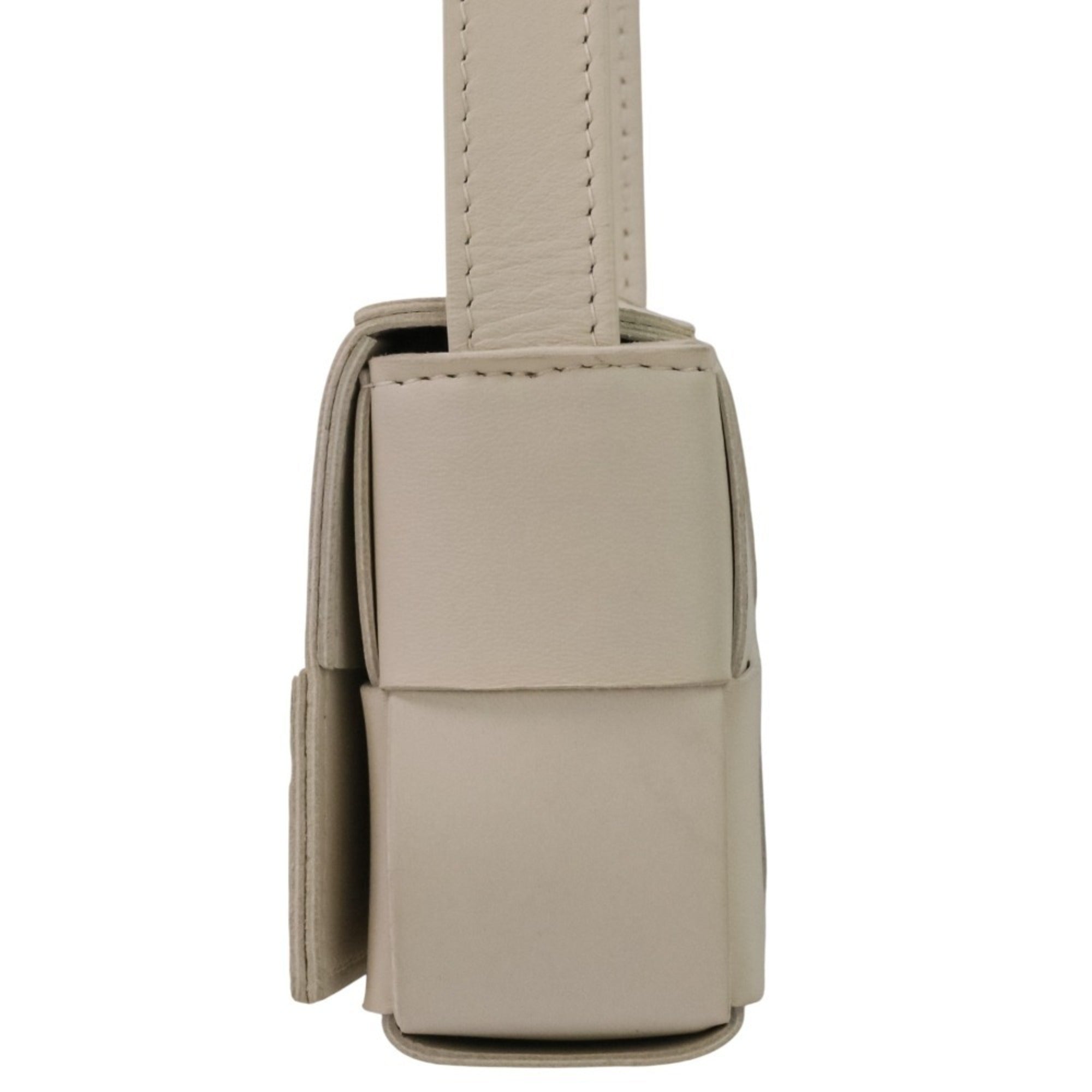 Bottega Veneta White Leather Shoulder Bag