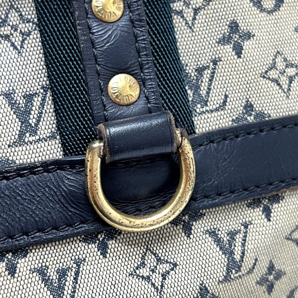 Louis Vuitton Galle Monogram Navy Monogram Mini Boston Bag Handbag