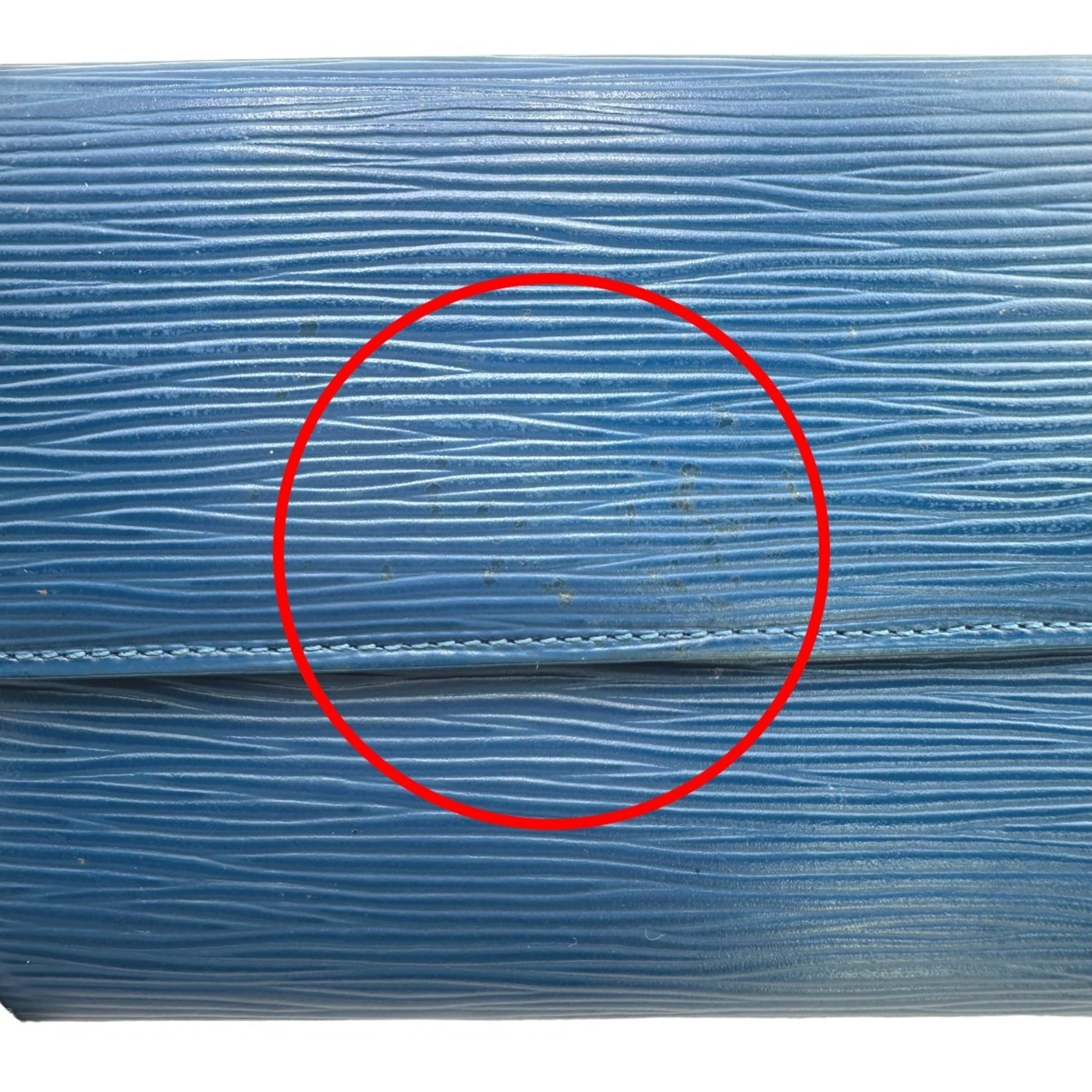 Louis Vuitton Toledo Blue Epi Leather Wallet