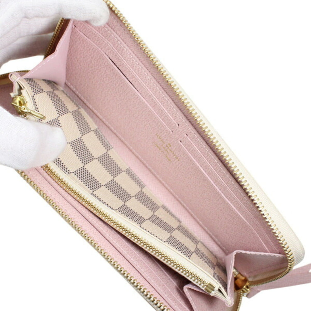 Louis Vuitton Damier Azur Rose Ballerine Damier Azur Long Wallet