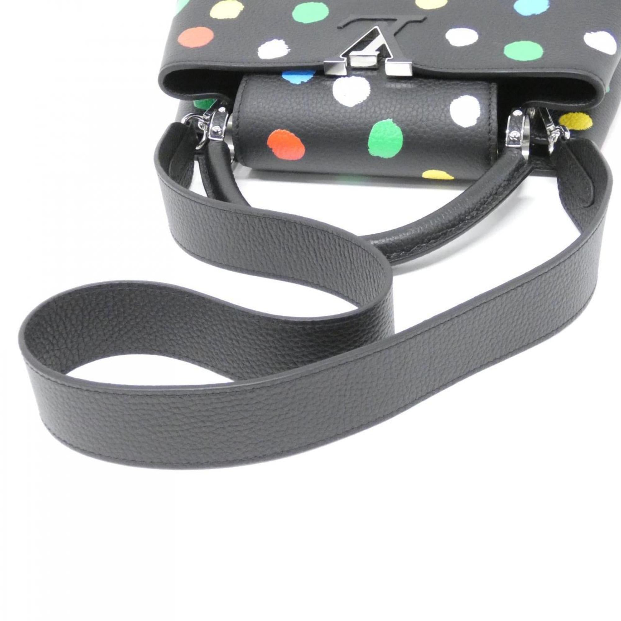 Louis Vuitton Black Multi-Color Leather Handbag