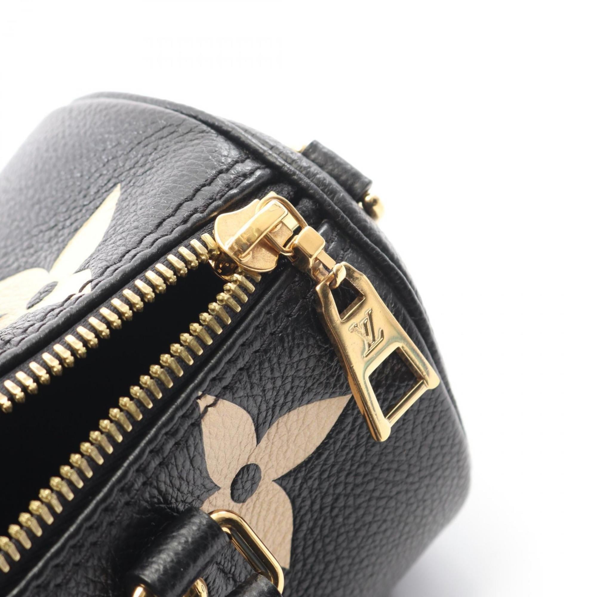 Louis Vuitton Beige Black Monogram Empreinte Handbag