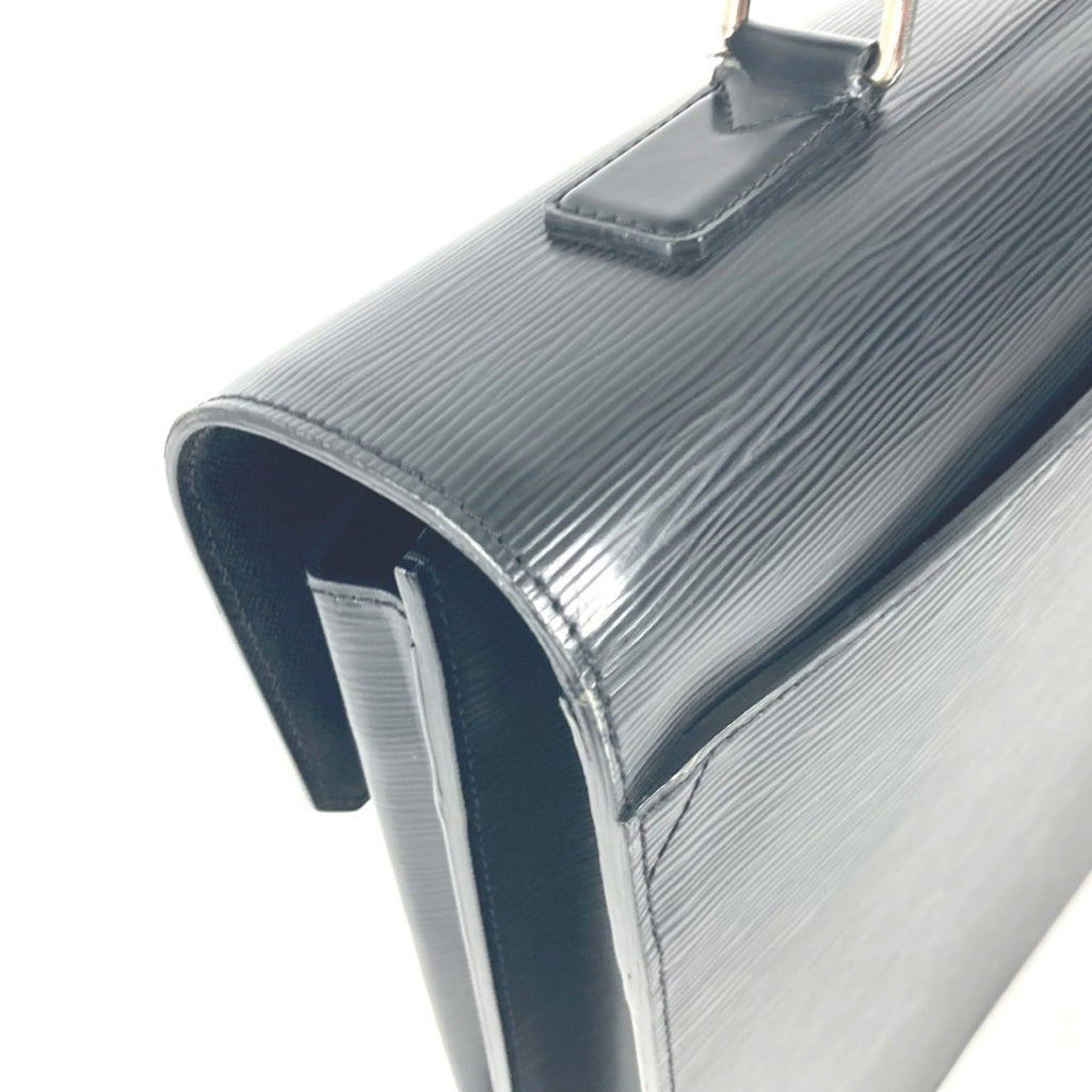 Louis Vuitton Black Noir Epi Leather Briefcase Handbag