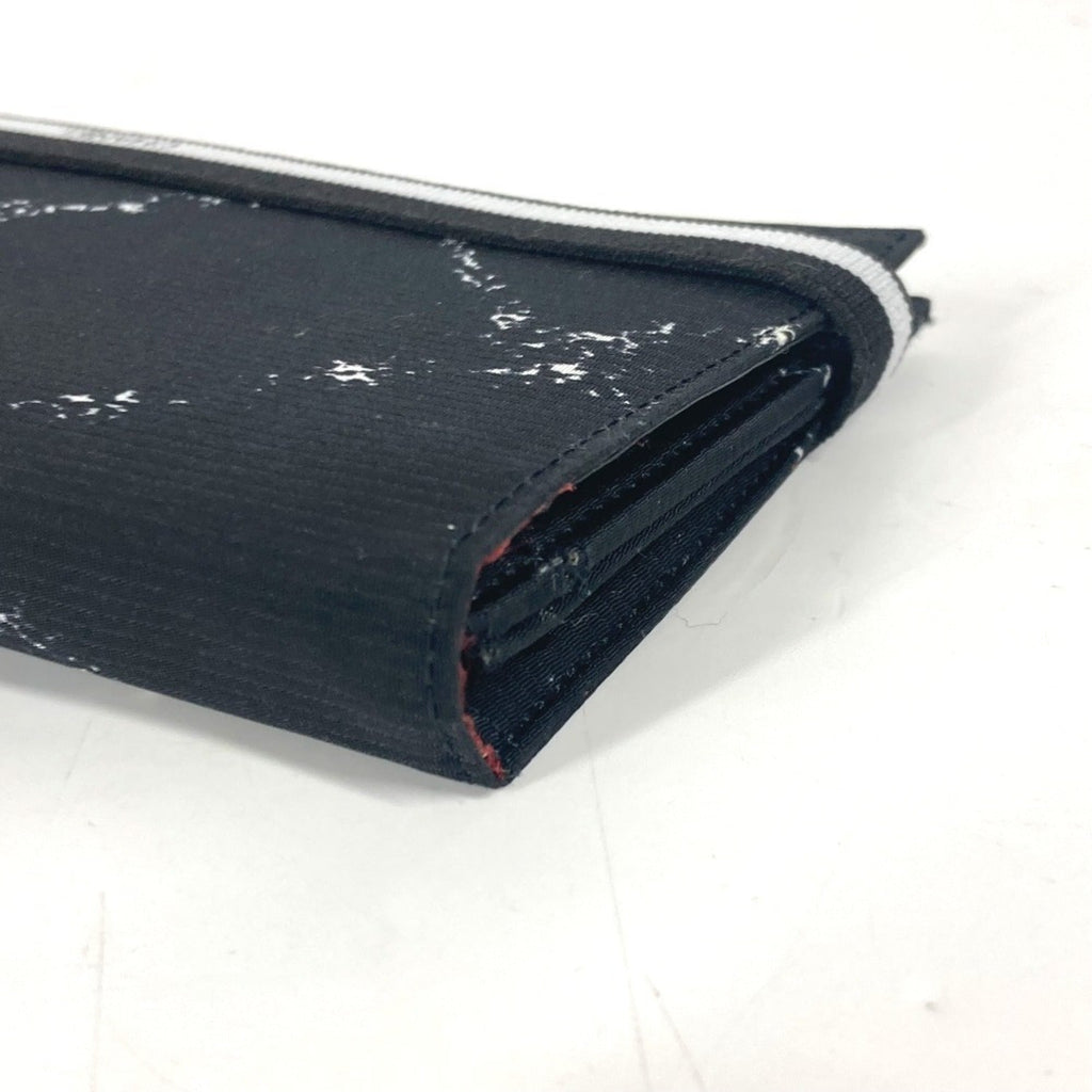 Chanel Black Nylon Long Wallet (Bi-Fold)