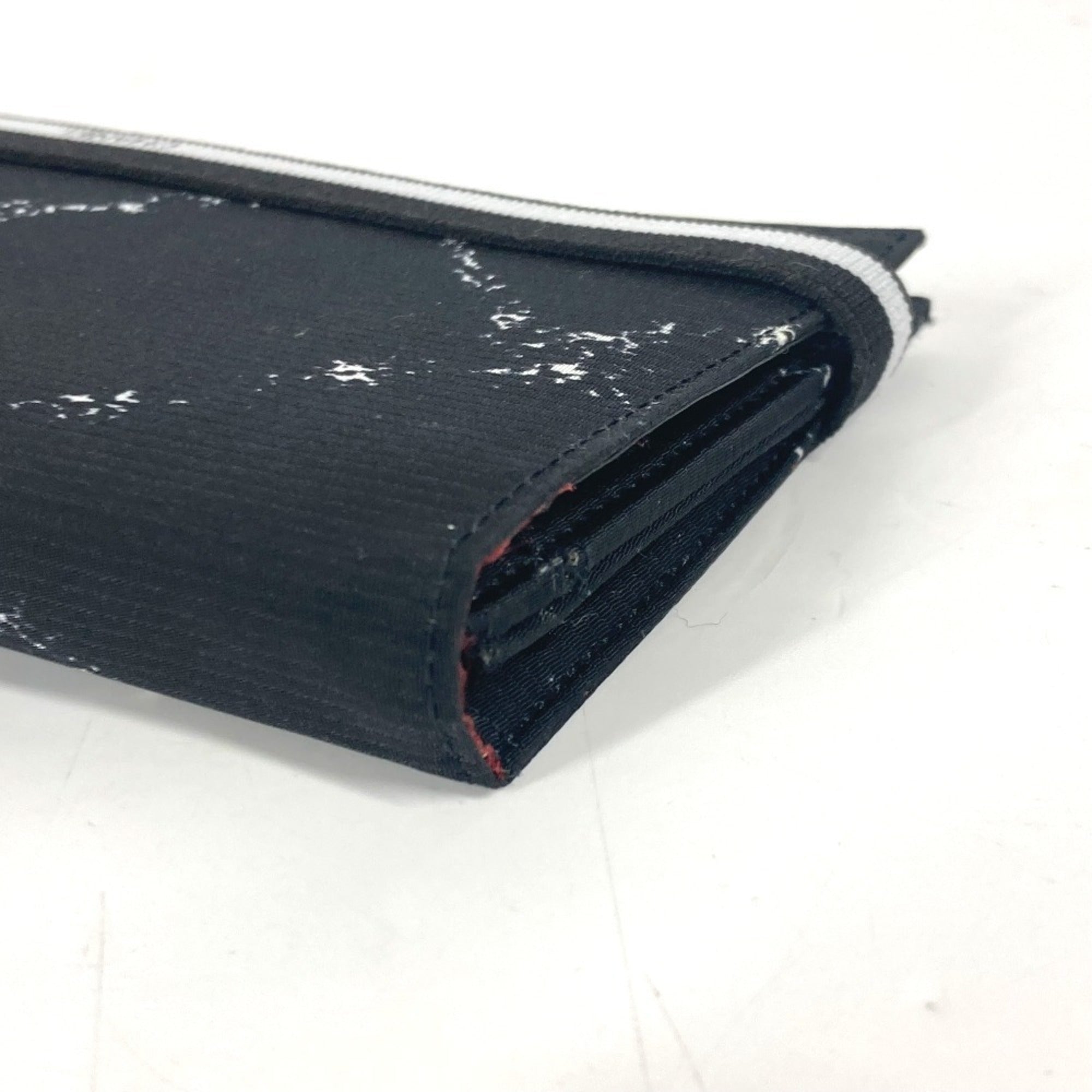 Chanel Black Nylon Long Wallet (Bi-Fold)