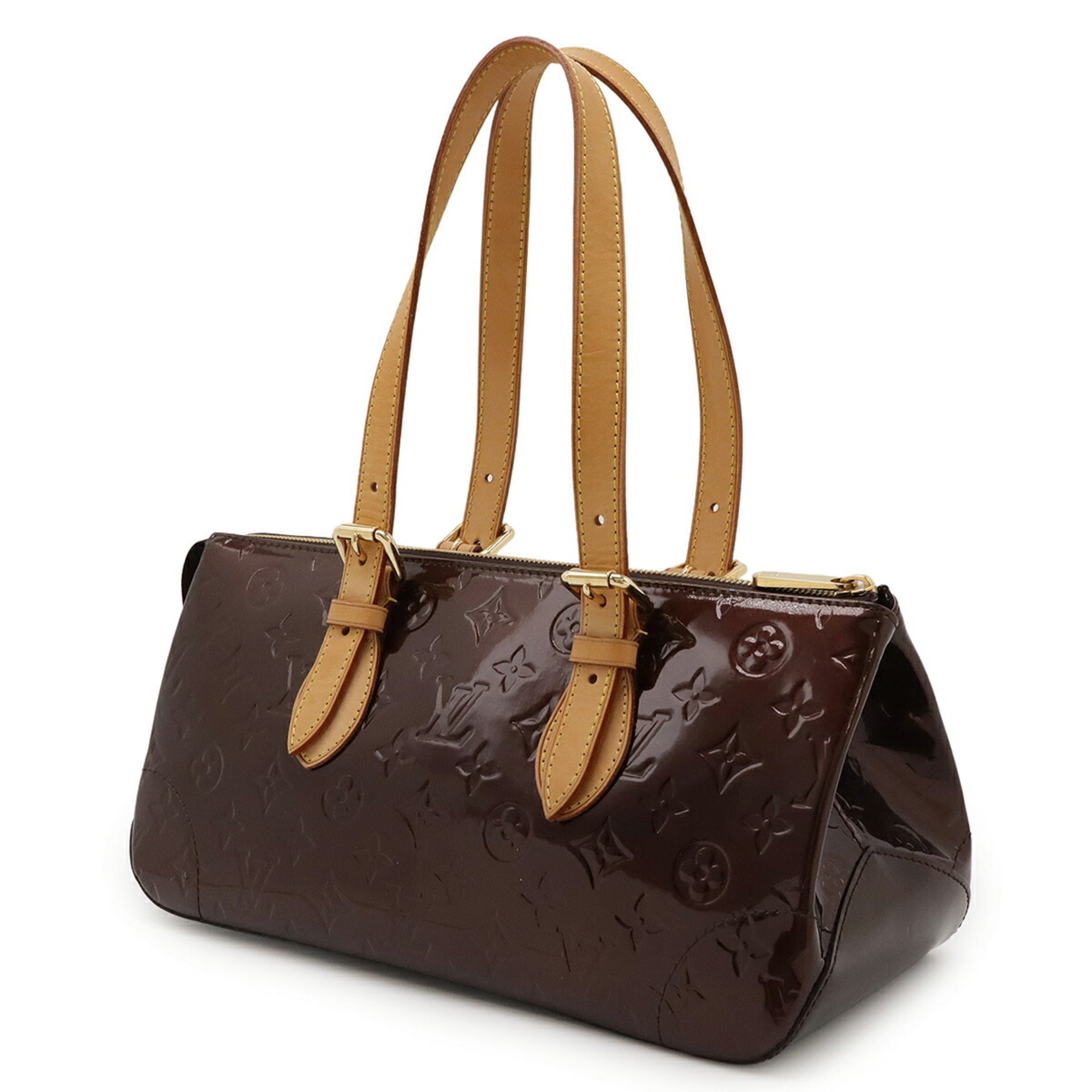 Louis Vuitton Amarante Monogram Vernis Handbag Shoulder Bag Tote Bag