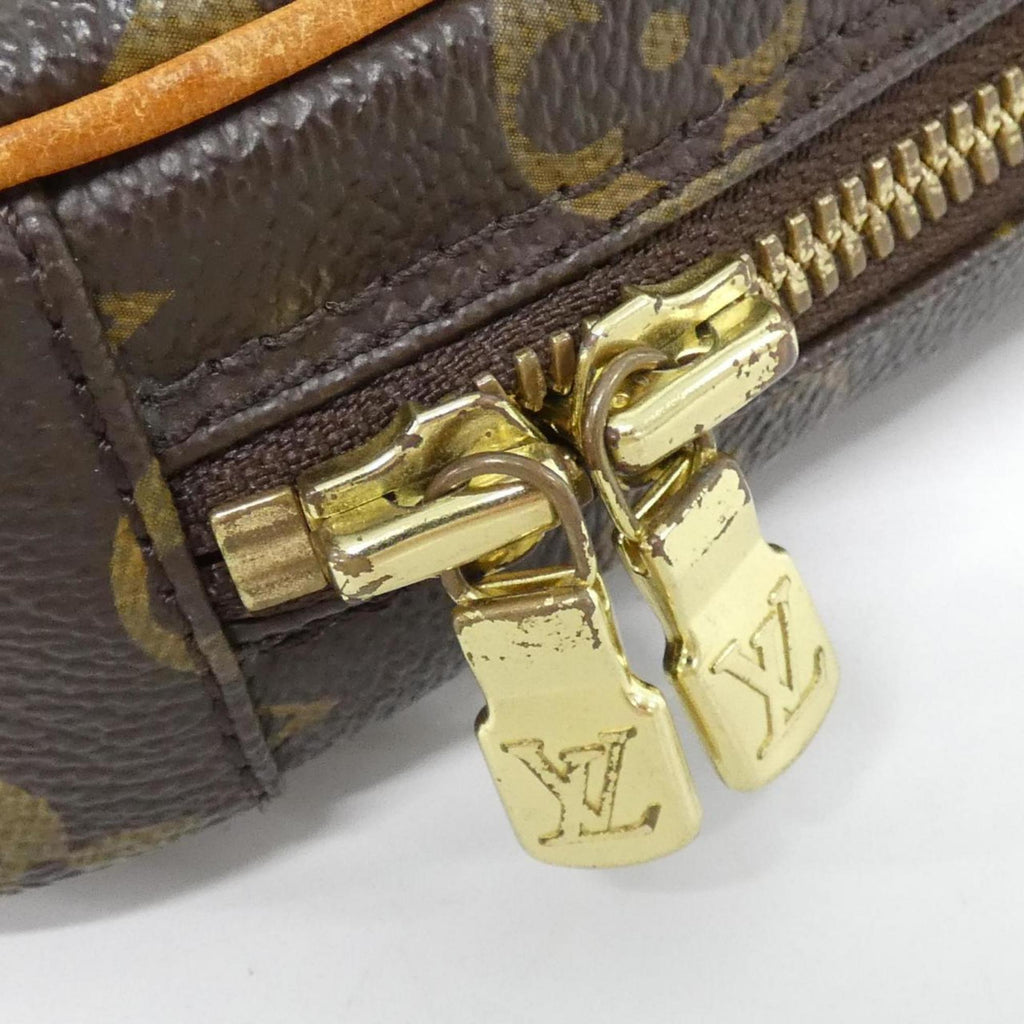 Louis Vuitton Marron Coated Canvas Pochette Shoulder Bag
