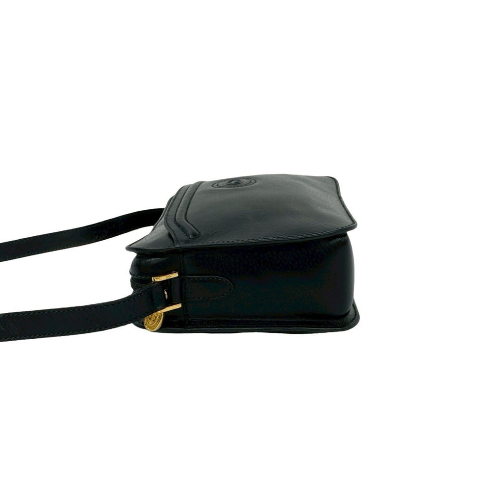 Gucci Black Leather Pochette Shoulder Bag (Pre-Owned)