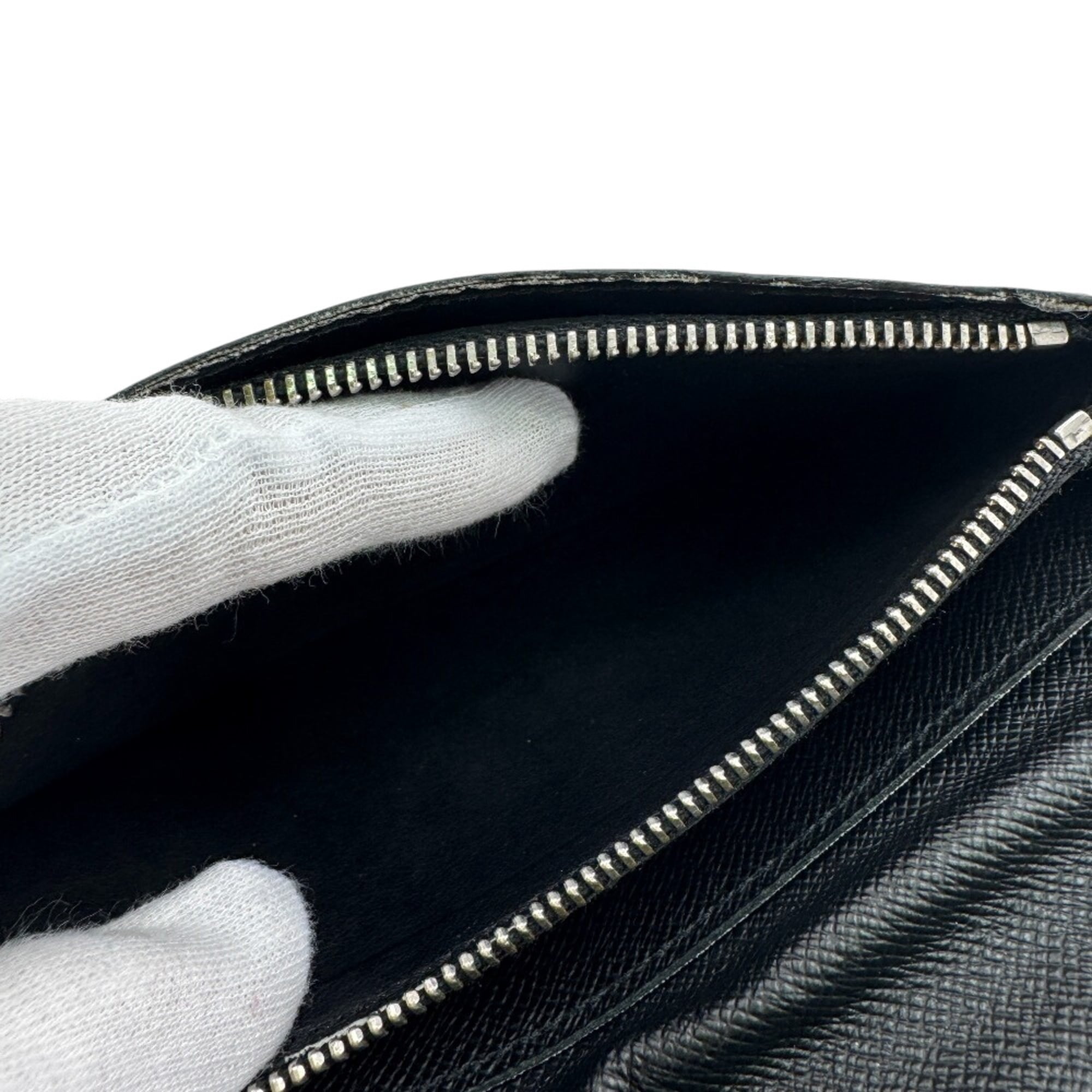 Louis Vuitton Damier Graphite Black Gray Leather Long Wallet