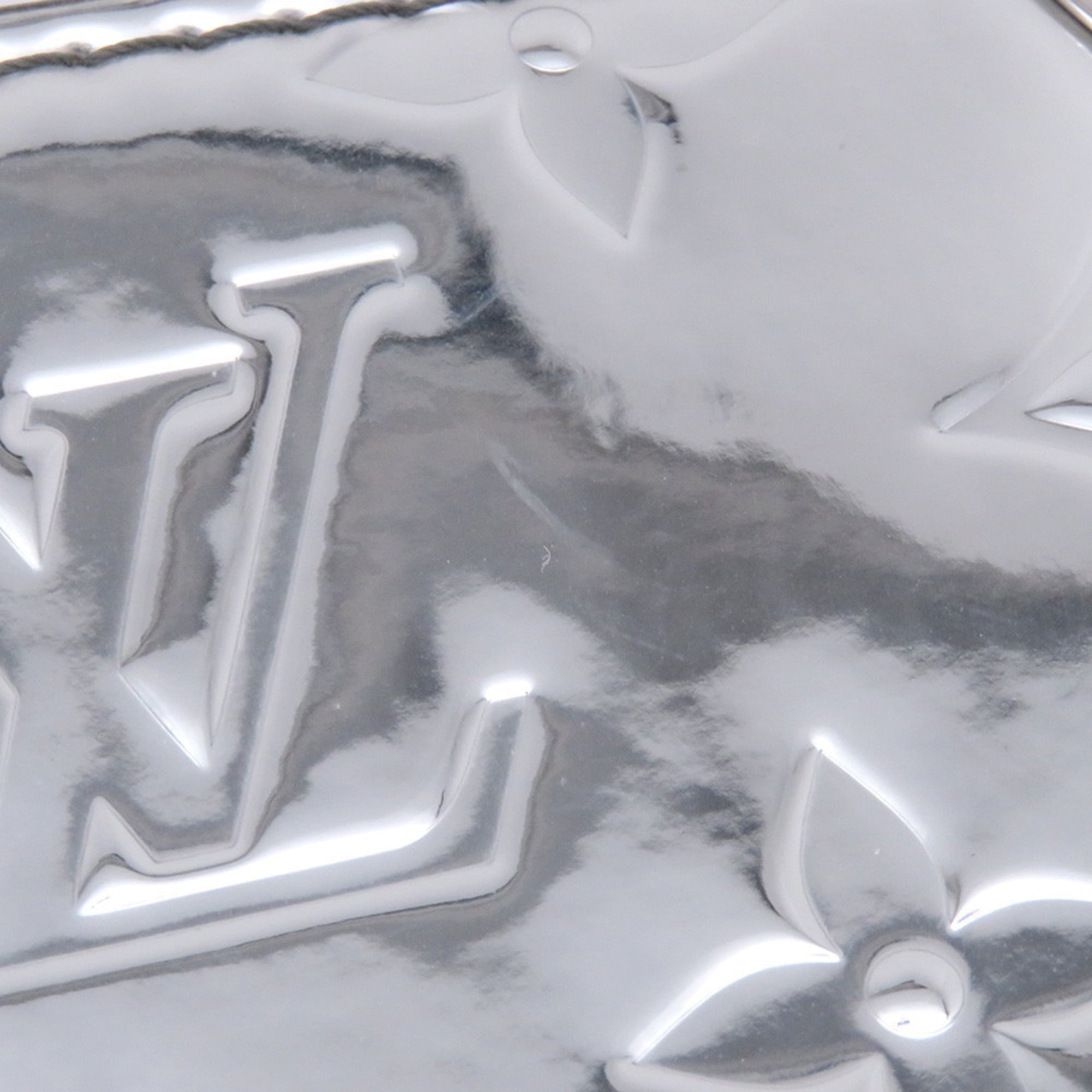 Louis Vuitton Gray Silver Monogram Clutch Bag Pochette