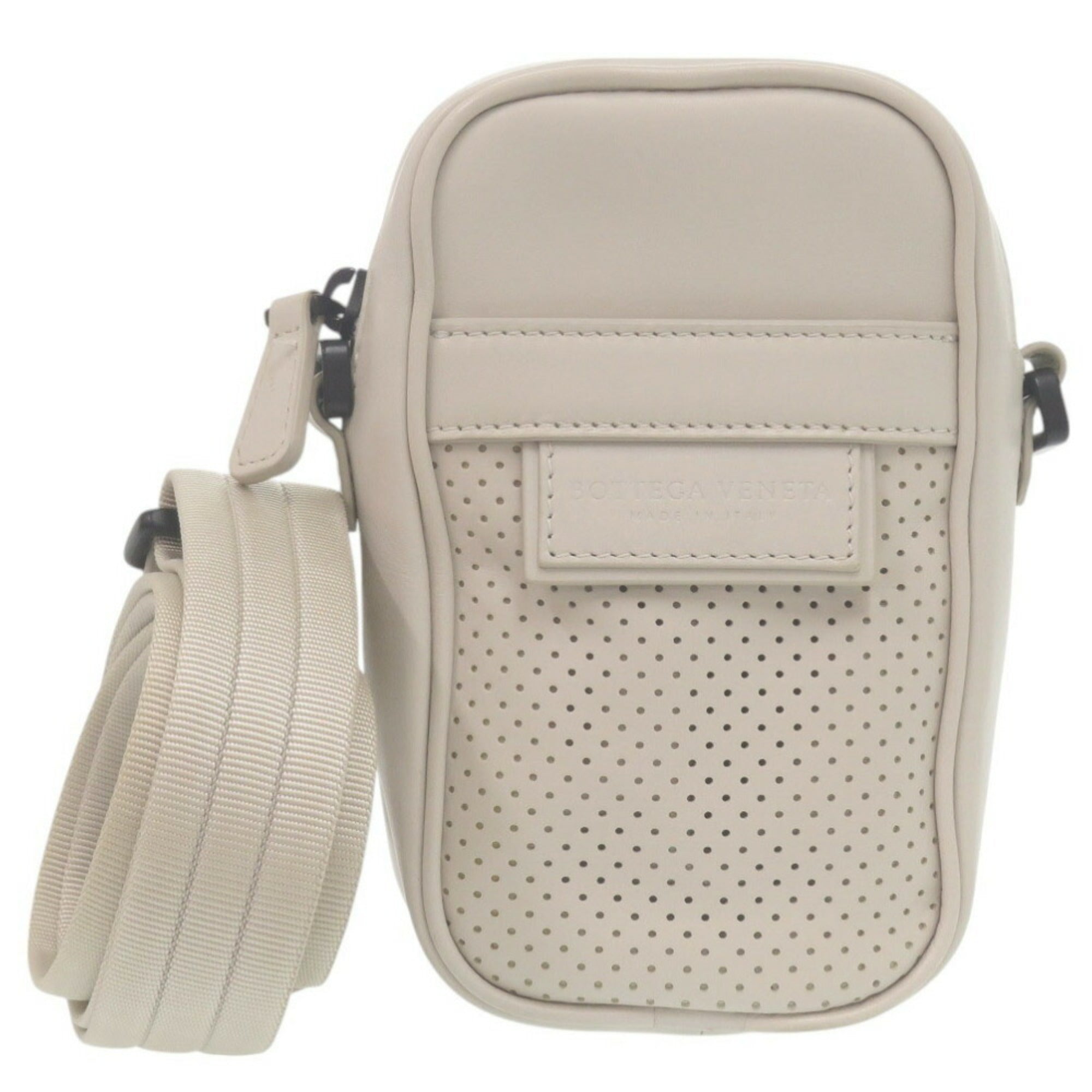 Bottega Veneta Ivory Leather Shoulder Bag