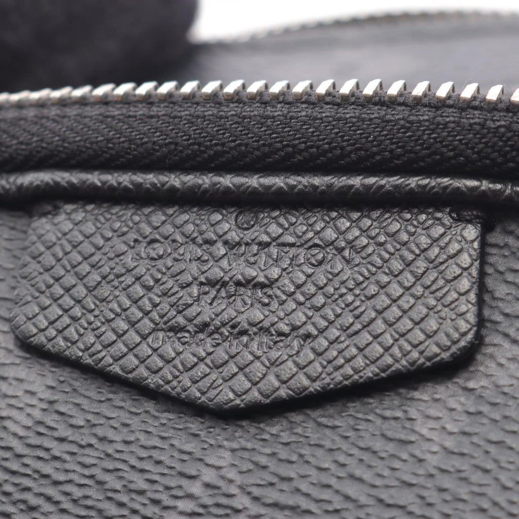 Louis Vuitton Black Coated Canvas Leather Fanny Pack Pochette