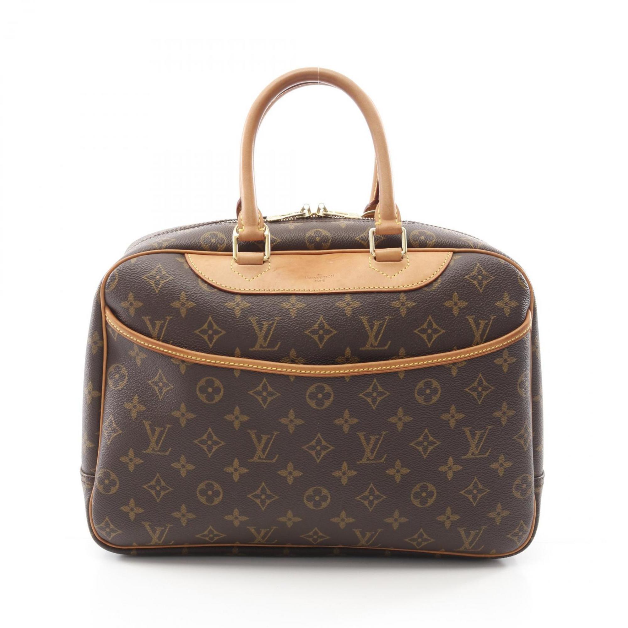 Louis Vuitton Brown Coated Canvas Handbag