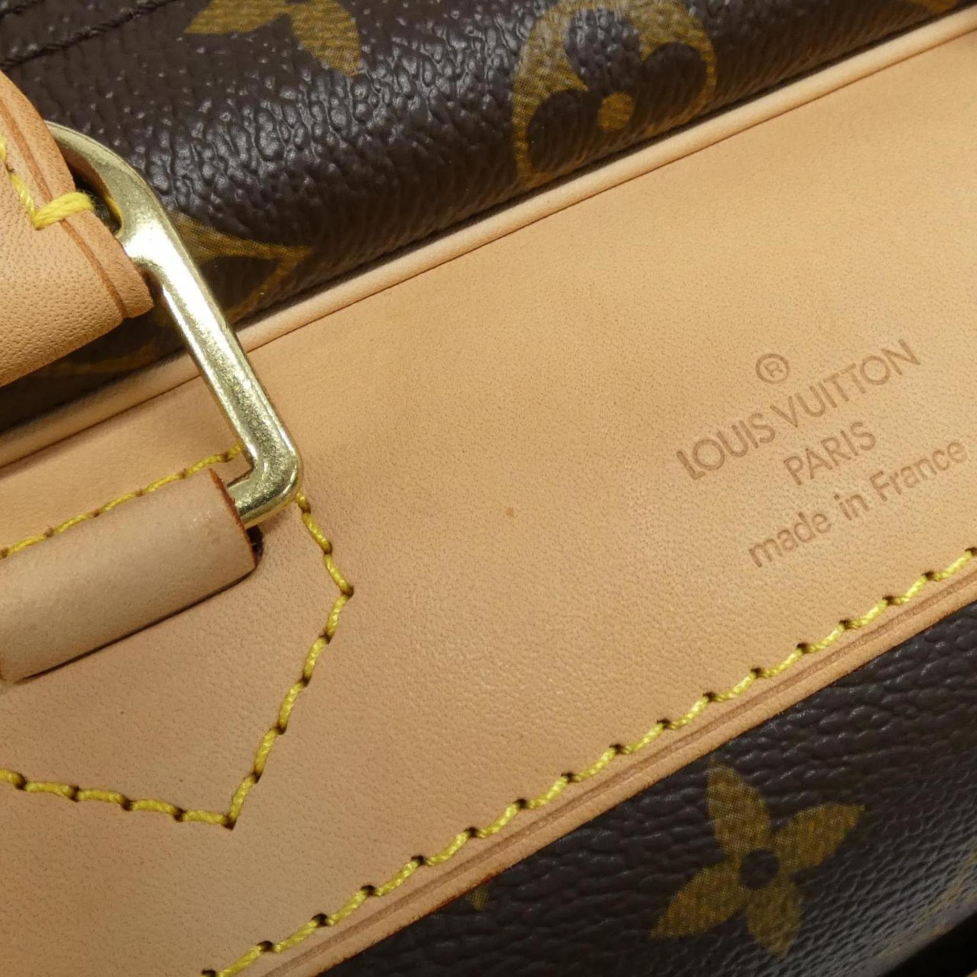 Louis Vuitton Marron Coated Canvas Handbag