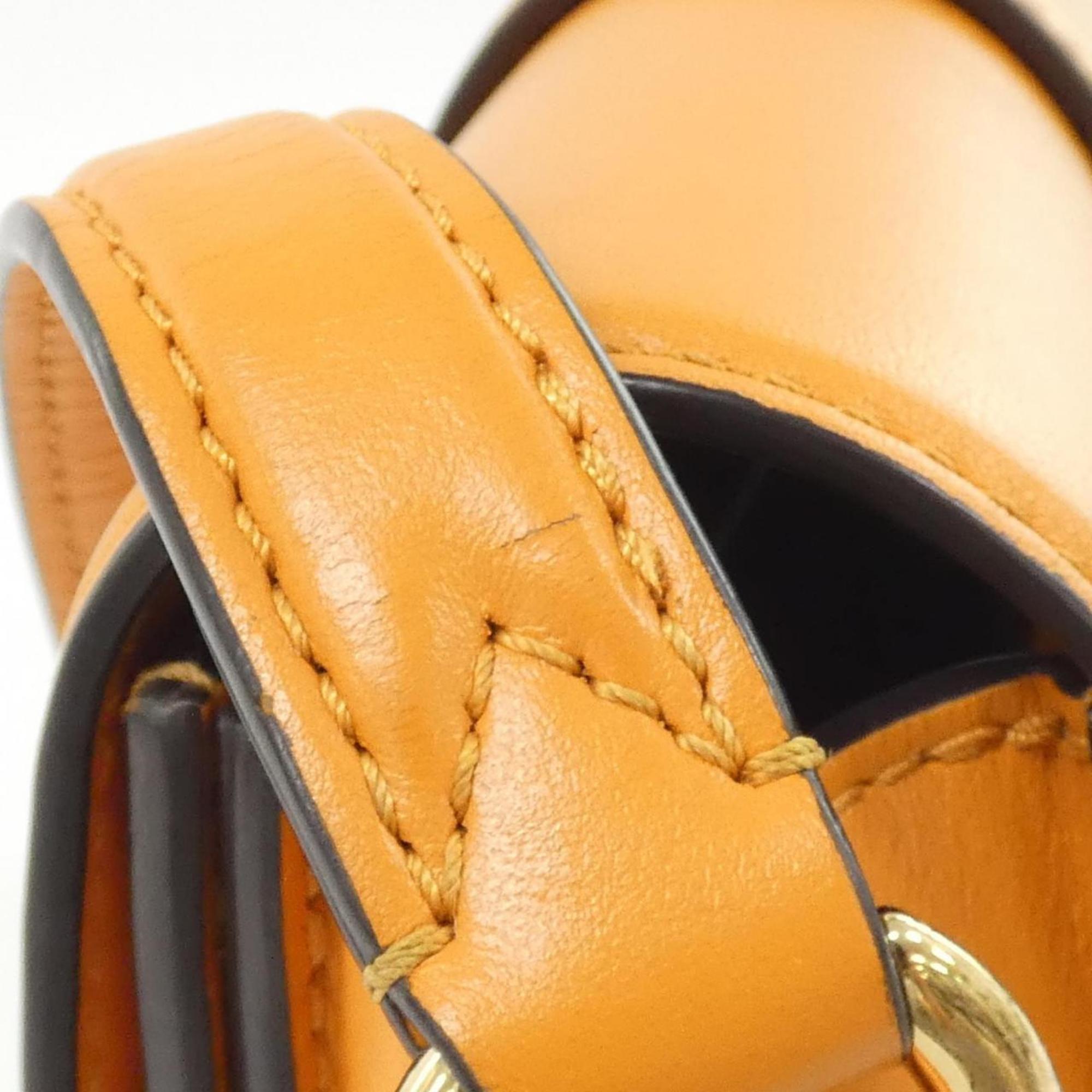 Louis Vuitton Orange Leather Shoulder Bag