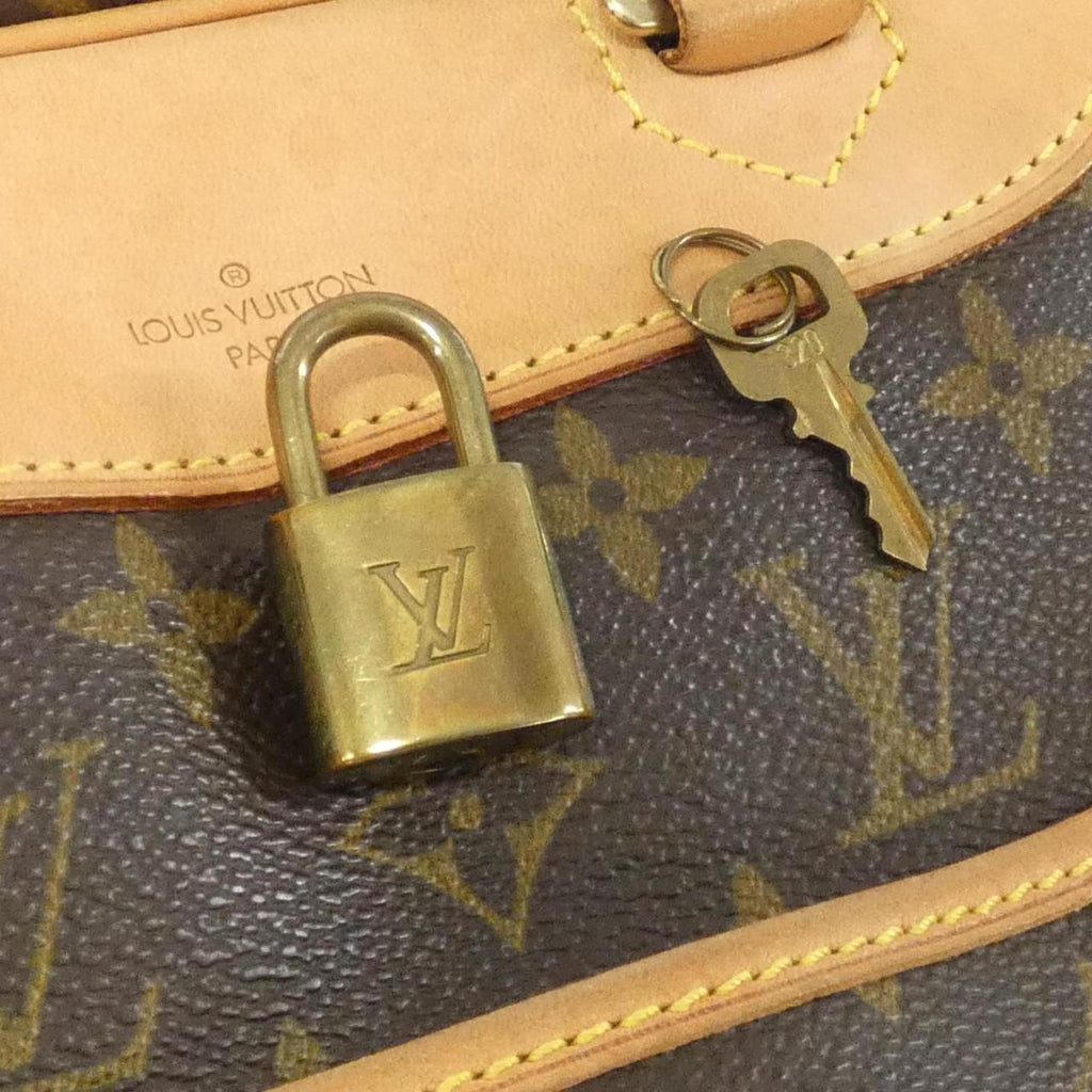 Louis Vuitton Brown Coated Canvas Handbag