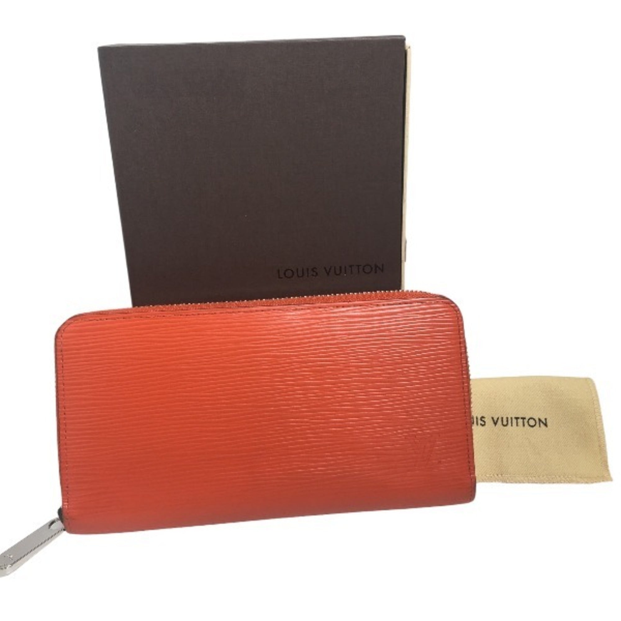 Louis Vuitton Epi Orange Epi Leather Long Wallet