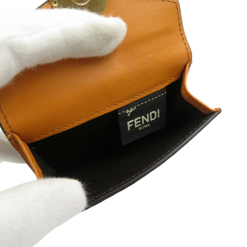 Fendi Yellow Leather Wallet (Tri-Fold)
