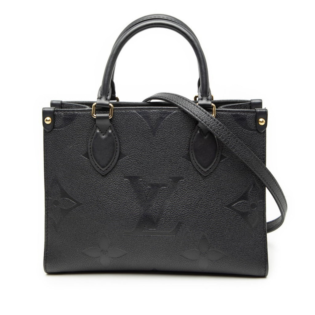 Louis Vuitton Black Noir Monogram Empreinte Shoulder Bag Tote Bag