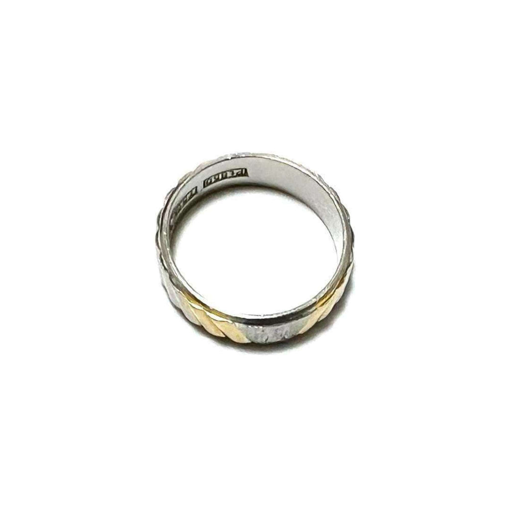 Celine Yellow Gold (18K) Platinum 850 Band Ring