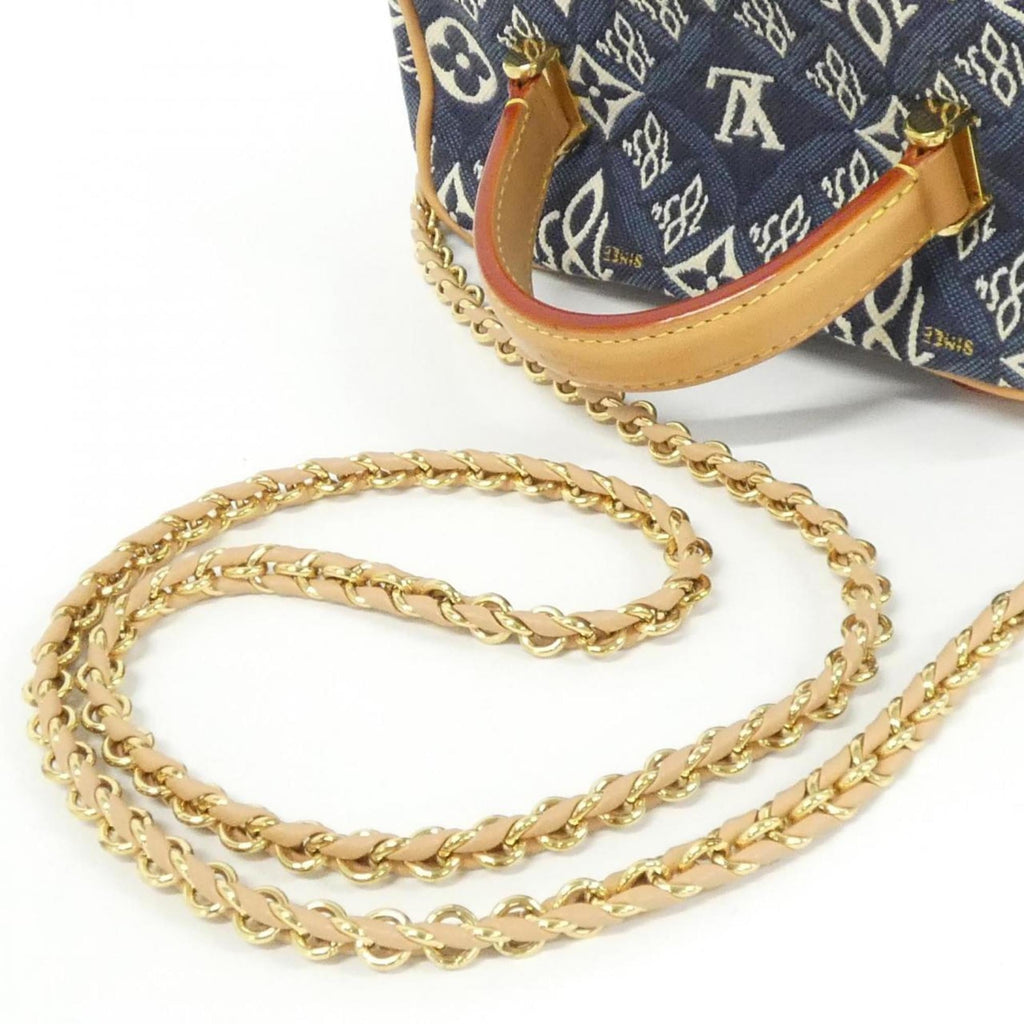 Louis Vuitton Blue Jacquard Handbag