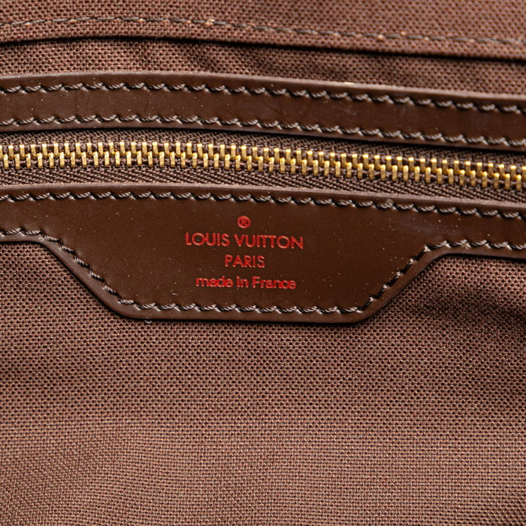 Louis Vuitton Brown Pvc Leather Boston Bag