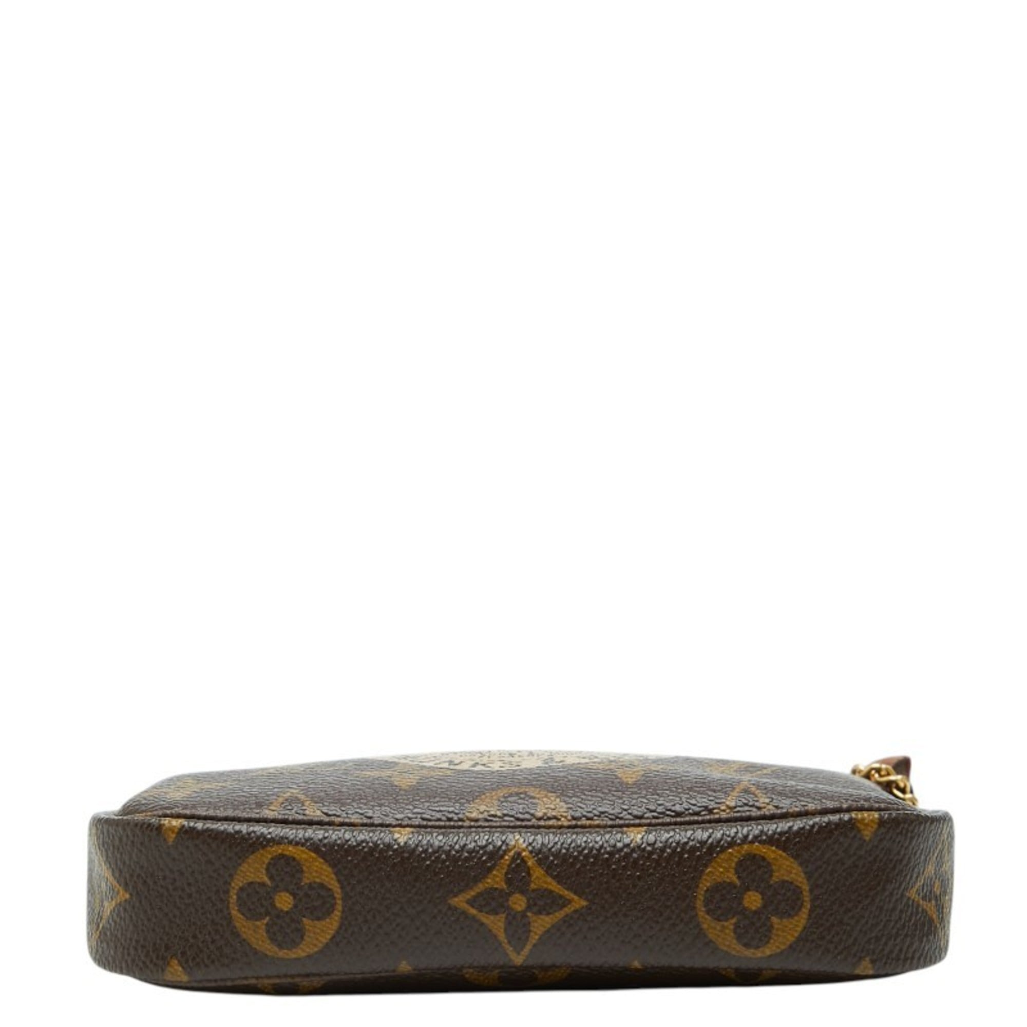 Louis Vuitton Monogram Brown Pvc Leather Handbag Pouch