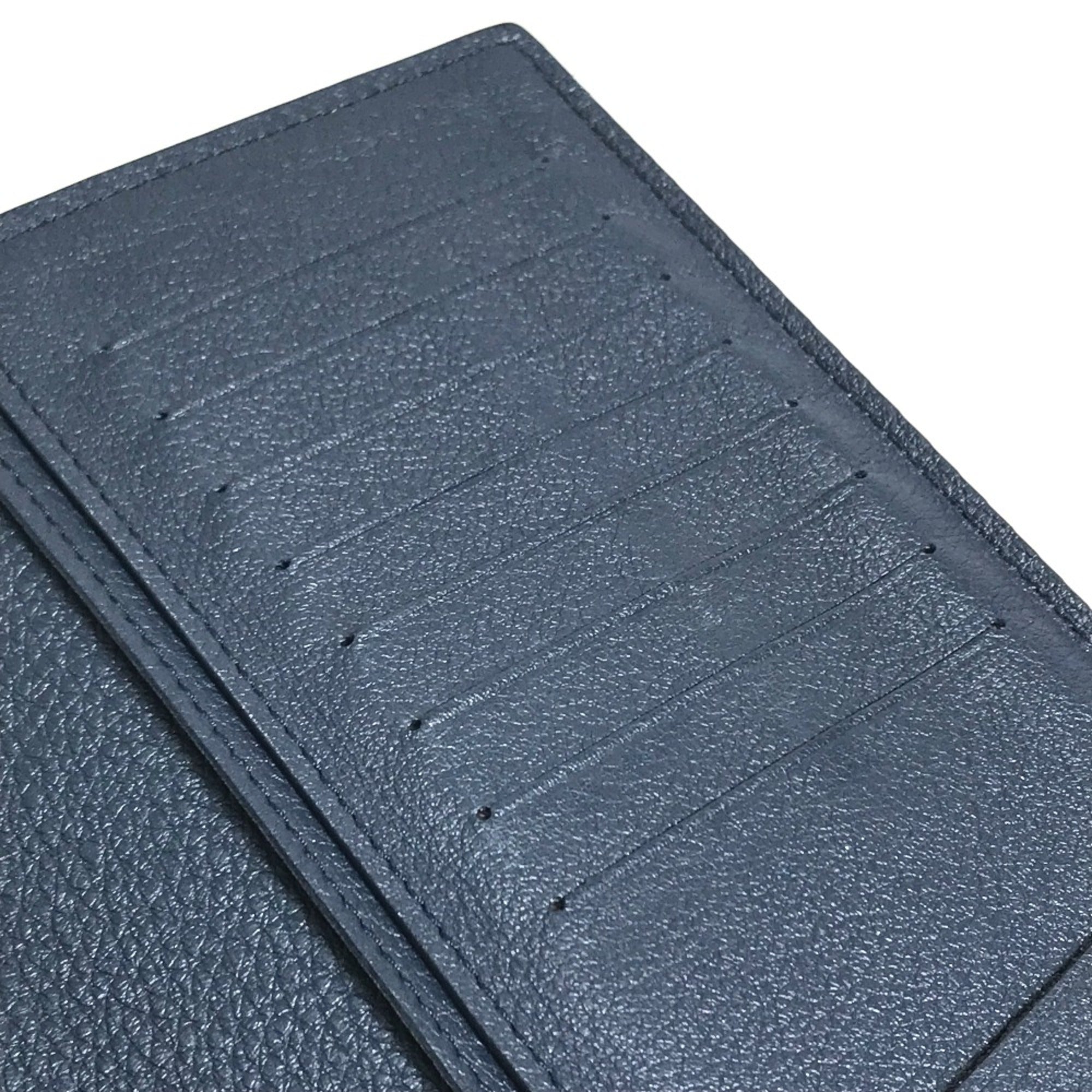 Louis Vuitton Navy Leather Long Wallet