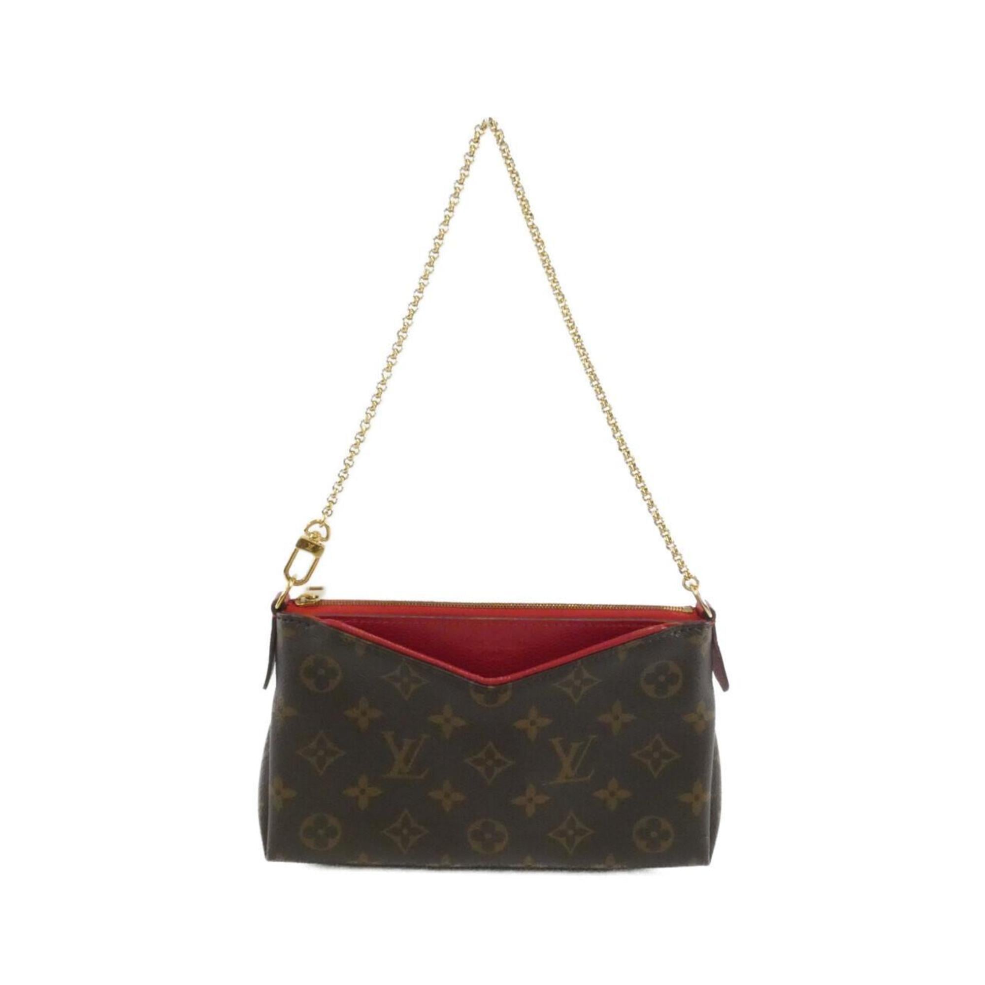 Louis Vuitton Brown Dark Brown Coated Canvas Shoulder Bag