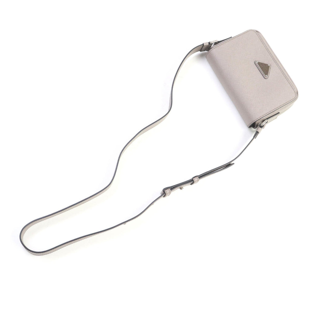Prada Beige Leather Shoulder Bag