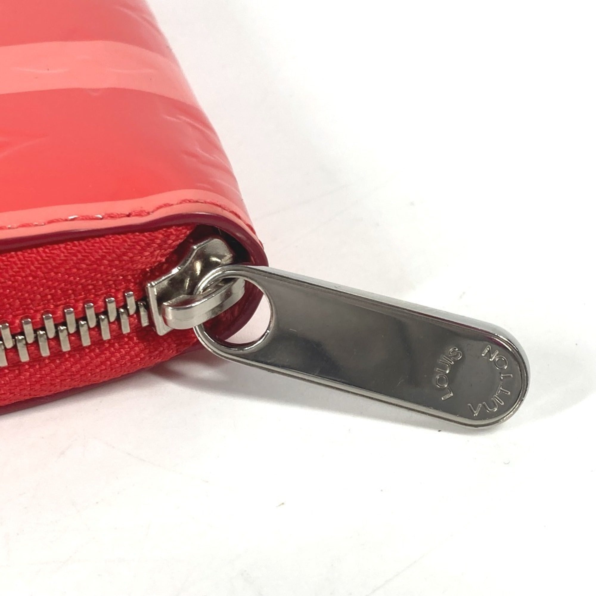 Louis Vuitton Pink Poppy Petal Monogram Vernis Rayures Long Wallet