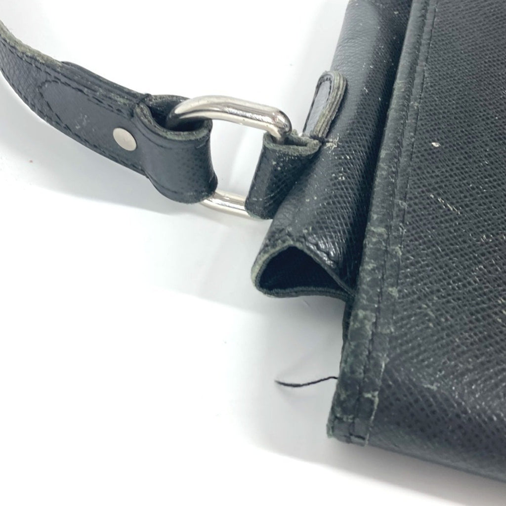 Louis Vuitton Ardoise Black Taiga Leather Shoulder Bag
