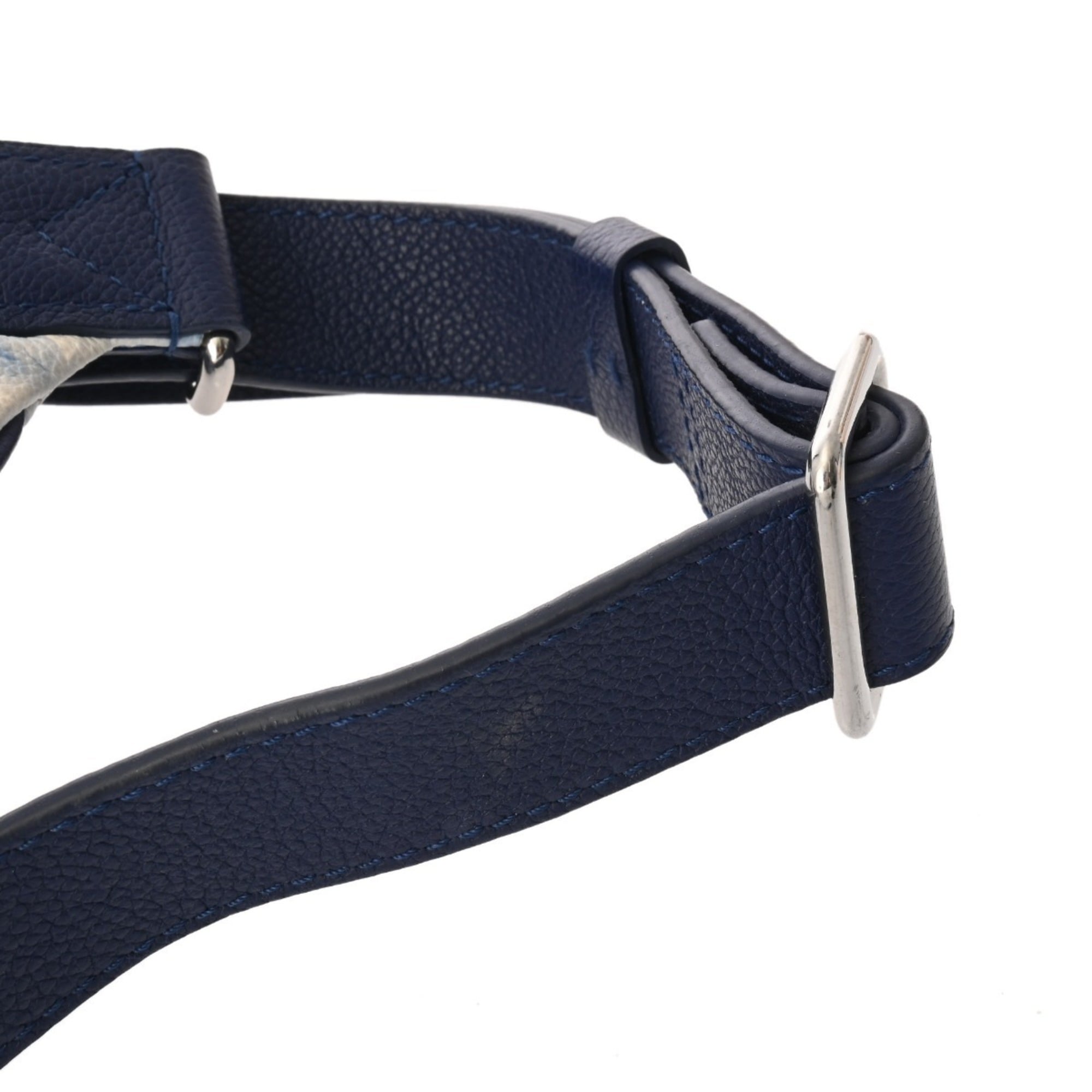 Louis Vuitton Blue Leather Sling Bag