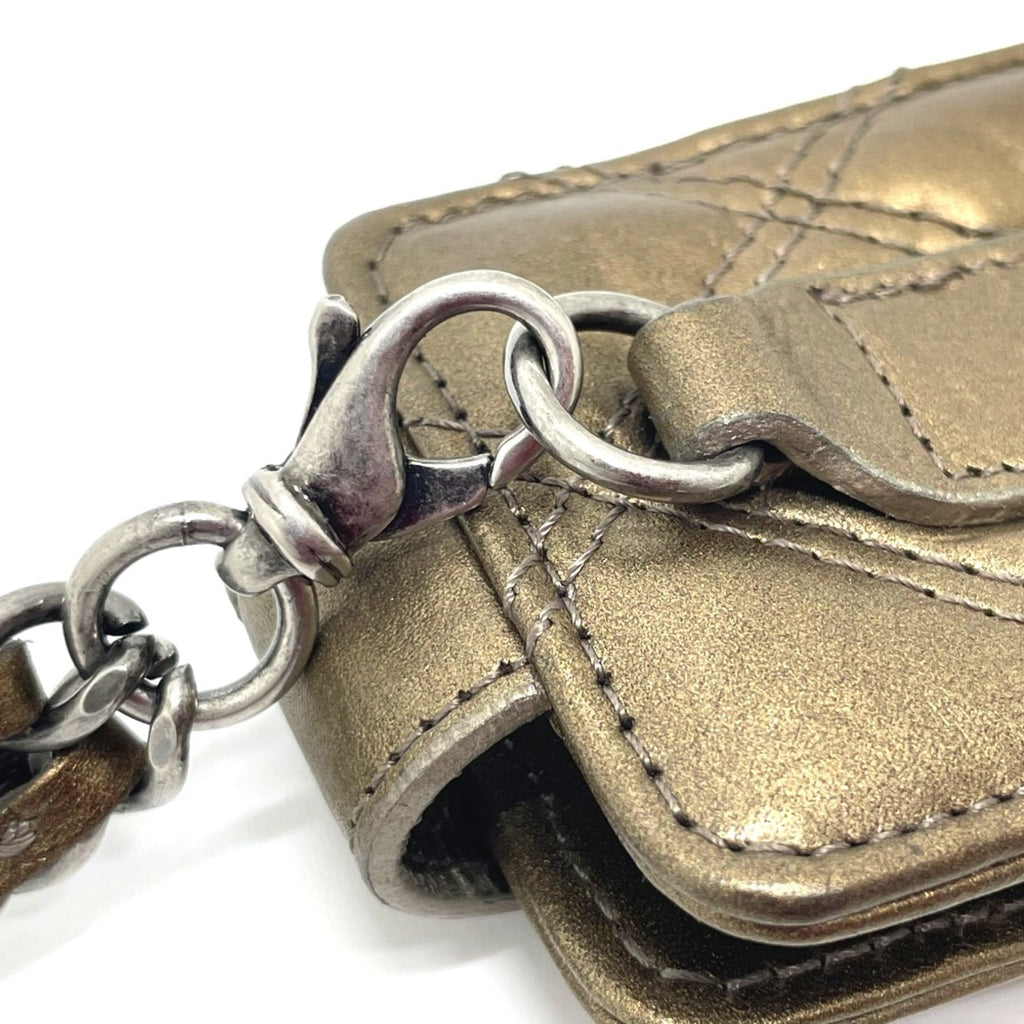 Chanel Gold Leather Shoulder Bag
