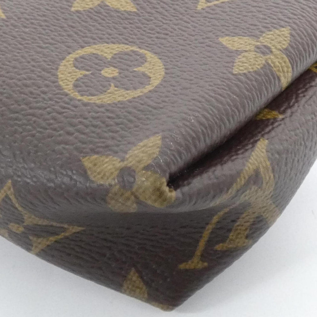 Louis Vuitton Monogram Black Marron Coated Canvas Shoulder Bag