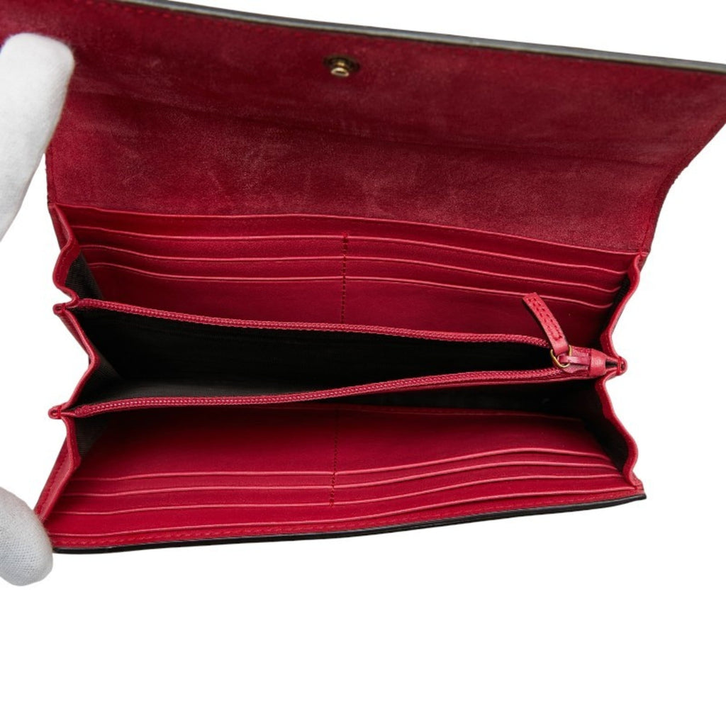 Gucci Pink Patent Leather Long Wallet (Bi-Fold) (Pre-Owned)