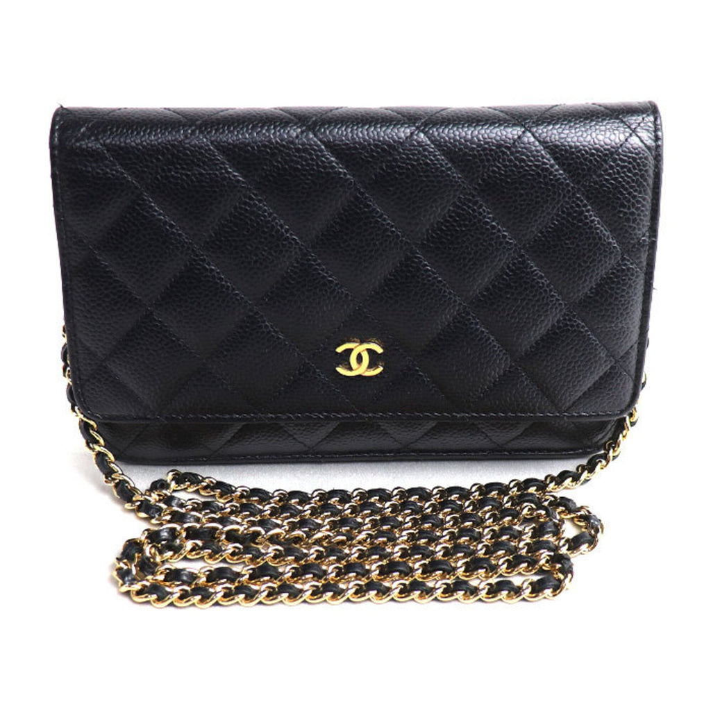 Chanel Black Leather Shoulder Bag
