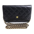Chanel Black Leather Shoulder Bag