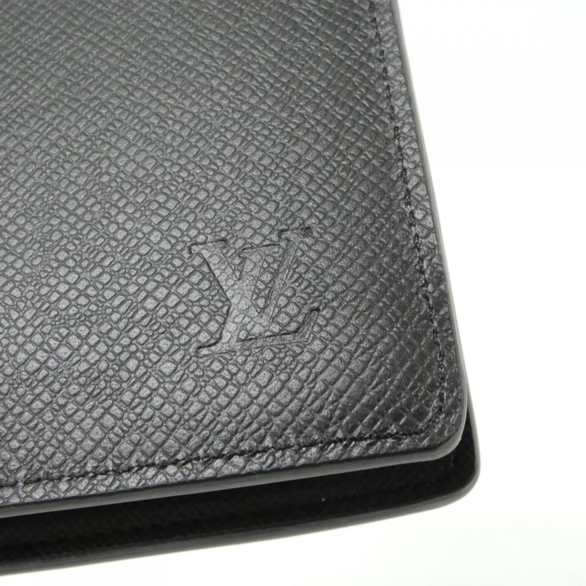 Louis Vuitton Black Leather Long Wallet