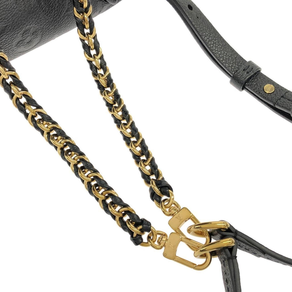 Louis Vuitton Black Leather Backpack