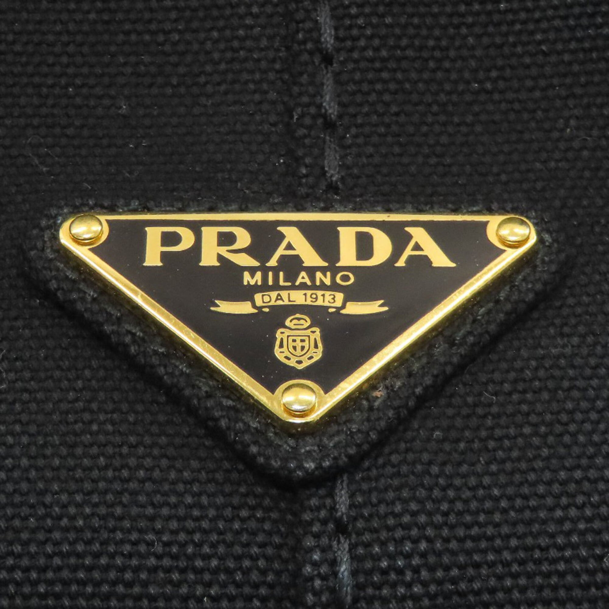 Prada Black Canvas Handbag