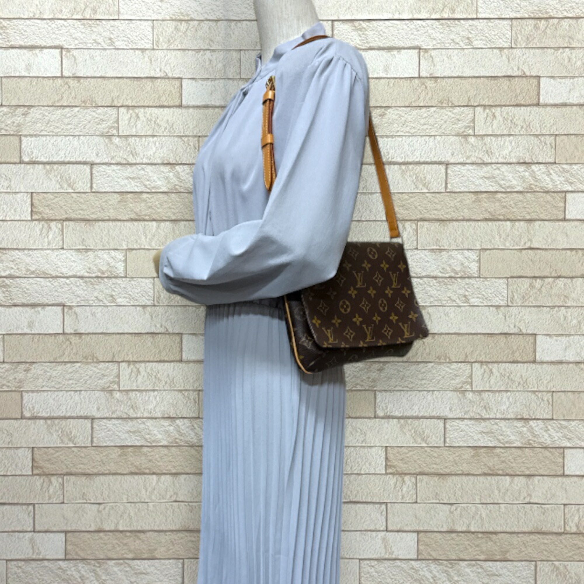 Louis Vuitton Brown Monogram Canvas Shoulder Bag
