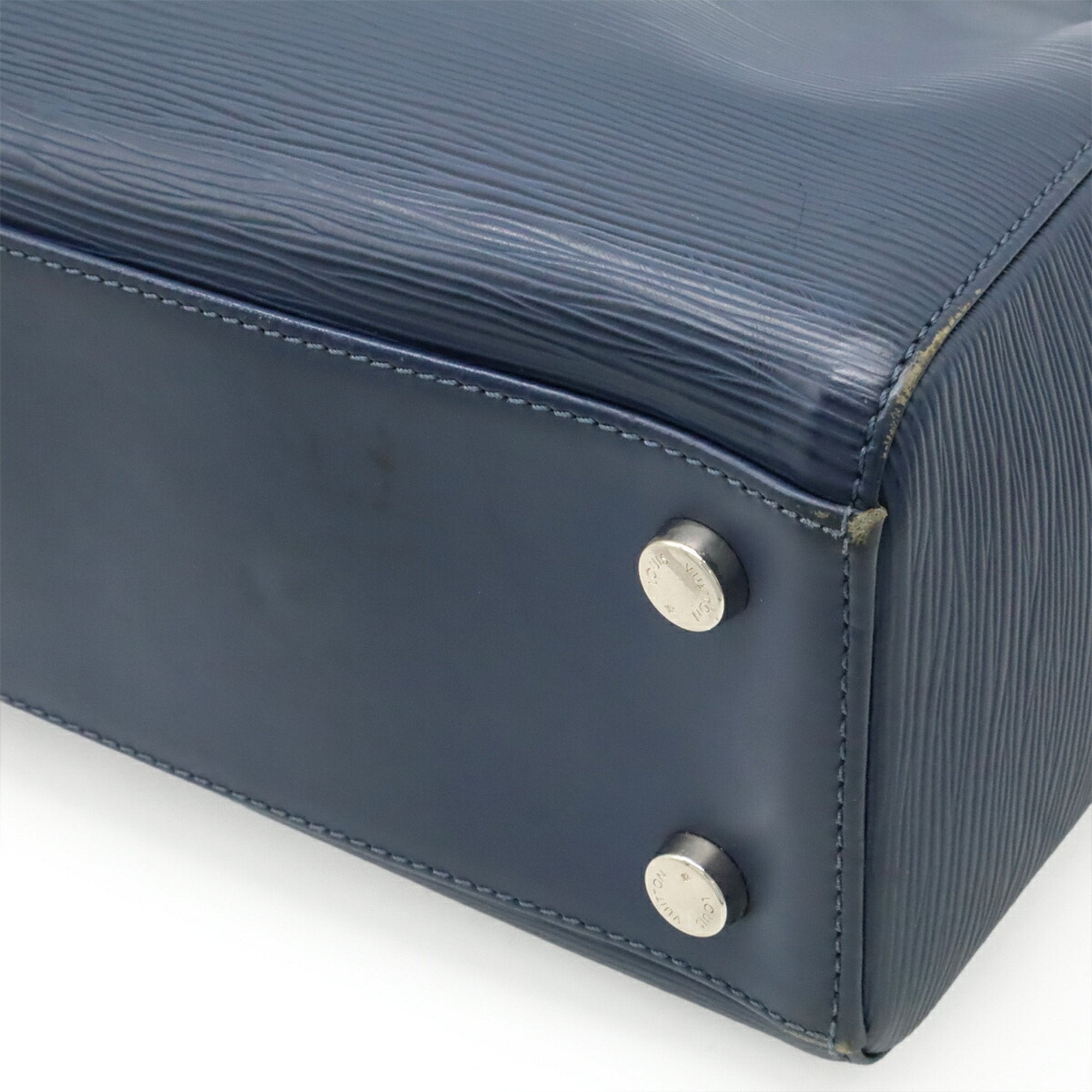 Louis Vuitton Indigo Epi Leather Handbag Shoulder Bag Tote Bag