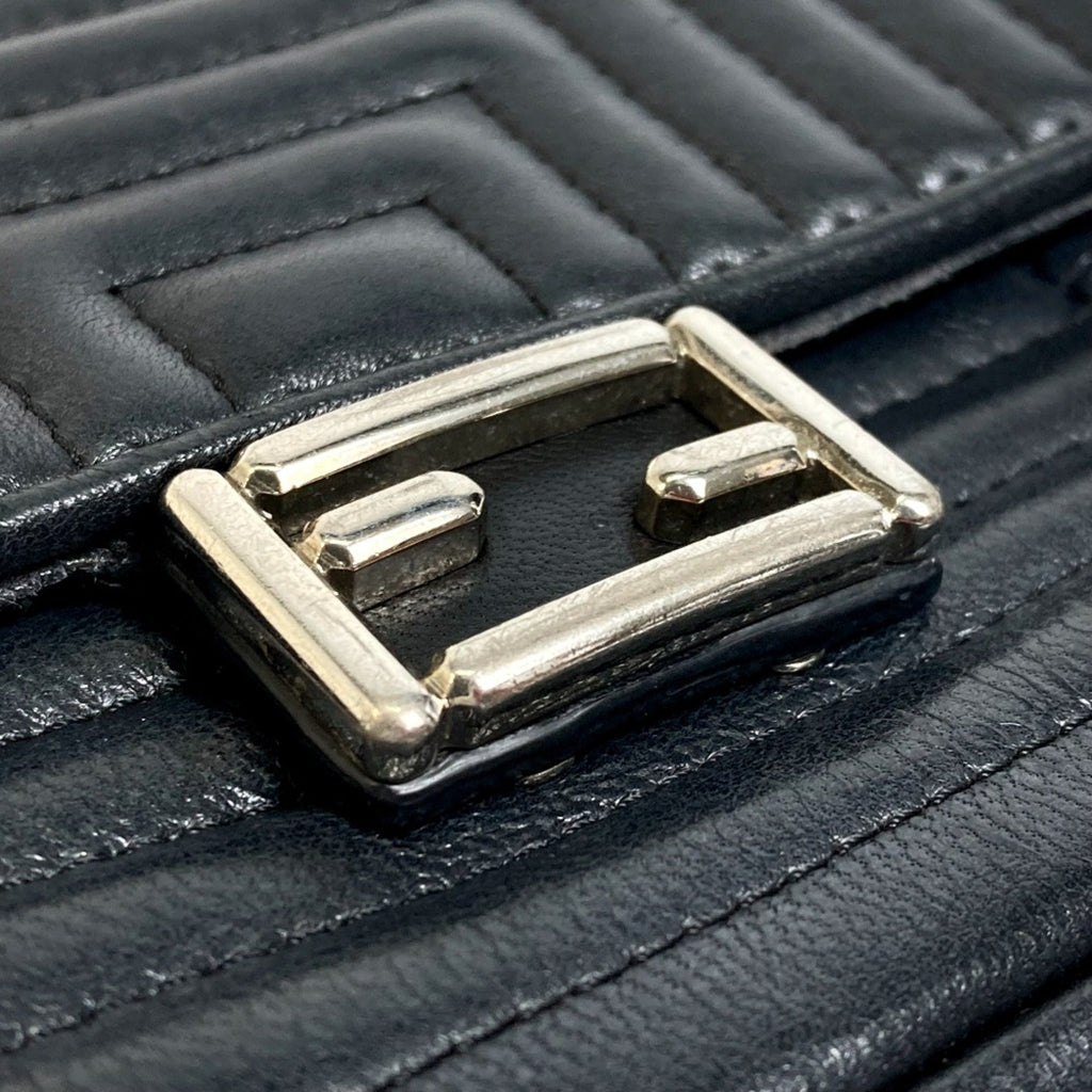 Fendi Black Leather Shoulder Bag