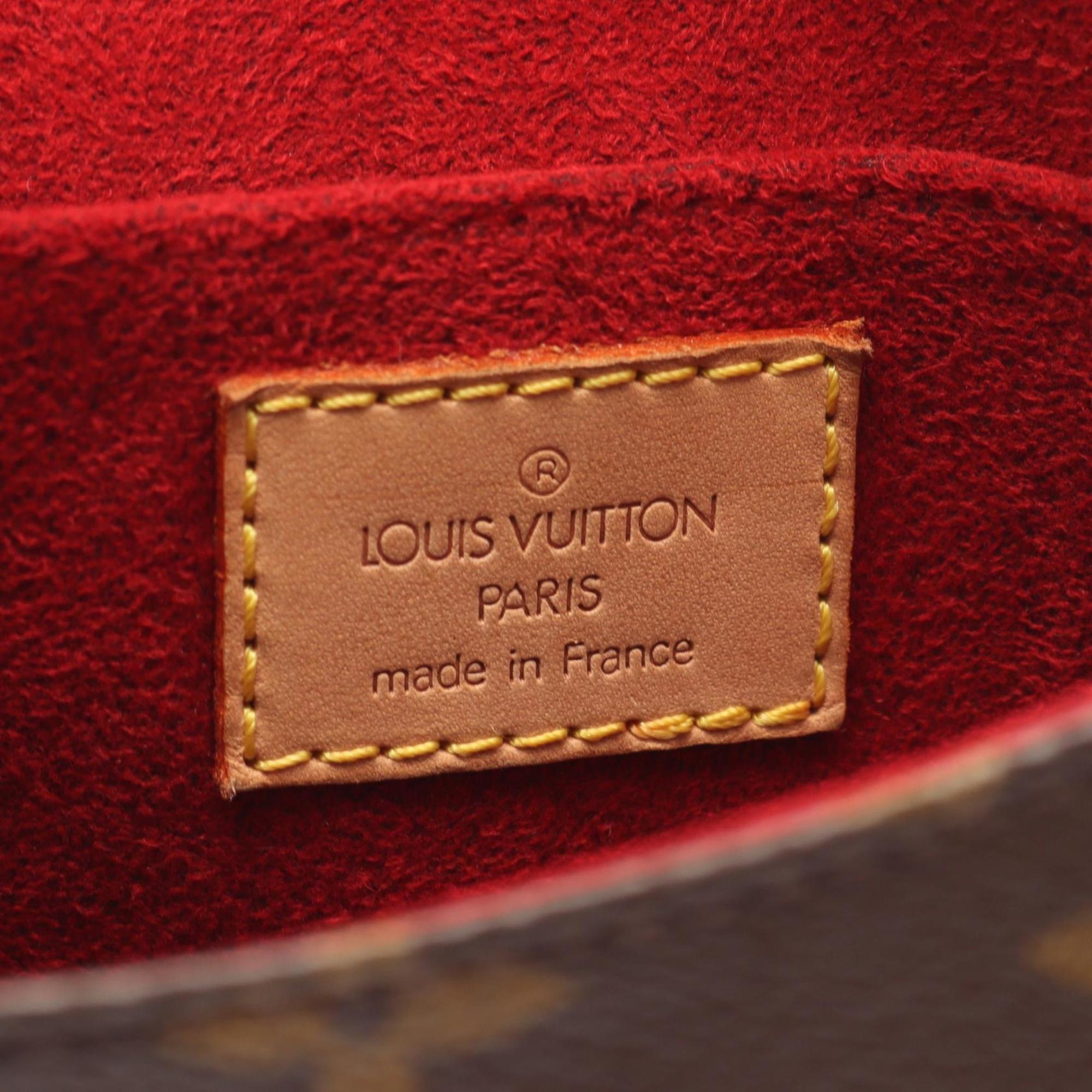 Louis Vuitton Brown Monogram Coated Canvas Leather Shoulder Bag